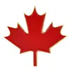 Broche de Hoja de Arce Roja Canadiense Nuevo Transfronterizo Joyería al por Mayor Insignia de Aleación con Goteo de Aceite Insignia Broche de Solapa Accesorios para Ropa