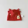 Gorro Yipan Rojo Grande para Bebé Recién Nacido Primavera y Otoño Festivo Lindo para Bebé Niño y Niña Gorro de Luna Llena para Bebé