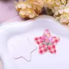 Rojo Dulce Rejillas Ramo Estrella de Cinco Puntas Acrílico Impresión DIY Collar Pin Lateral Pasador Accesorios para Pasador