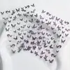 Celebridad de Internet Más Vendidos Retro Azul Brillante Arena Movediza Mariposa Pegatinas para Uñas con un Toque de Lujo de Alta Gama y Pegatinas para Uñas de Mariposa en Relieve