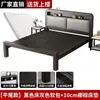 Cama de hierro forjado para dormitorio, cama con marco de hierro engrosado para vivienda de alquiler, uso doméstico, dormitorio principal, cama doble 1.6m 1.2m cama de hierro