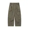 Calça Cargo Rumeng Estilo Techwear Retrô Japonês Masculina Outono Tendência Marca Perna Larga Solta Preguiçosa Reta Casual