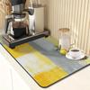Tapete para máquina de café transfronteiriço tapete de bancada de lama de diatomáceas tapete de proteção para balcão de cozinha tapete isolante lavável tapete de drenagem absorvente mesa