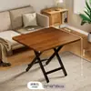 Mesa de Comedor Plegable para Uso Doméstico, Mesa Pequeña para Apartamento, Mesa Plegable Sencilla para Casa de Alquiler, Mesa Pequeña Portátil para Exteriores, Mesa Cuadrada de Comedor