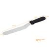 Espátula de crema de acero inoxidable con mango de plástico en stock 6 pulgadas/8 pulgadas/10 pulgadas/12 pulgadas cuchillo recto para besos raspador de pasteles