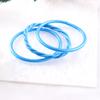 Pulsera de plástico pintado de 3 capas, silicona, tubo hueco, lámina de oro imitación, pulsera de gelatina, pulsera de cuerda retorcida, salida de fábrica
