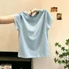 Camiseta de encaje con retazos de manga corta para mujer talla grande, nuevo estilo de verano, corte holgado, adelgazante, top elegante y hermoso