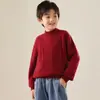 26 Otoño/Invierno Envío Directo del Fabricante Suéter 100% Lana Pura Cuello Redondo Jacquard Unisex Estilo Infantil Suéter Cálido de Punto