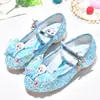 Zapatos para Niñas Aisha Primavera y Otoño Frozen Niños Tacones Altos Concurso de Piano Espectáculo de Princesas Escenario Zapatos de Cuero