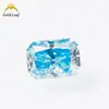 Moissanita de Color Piedra Preciosa Wuzhou Corte Radiante Irregular 1-3 Quilates Pasó la Prueba del Bolígrafo Detector de Diamantes Juego en 18K