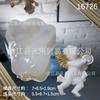 Espejo Cristal Ángel Grande Decoración Accesorios DIY Pegamento de Cristal Goteo Molde de Silicona Decoración Hecha a Mano Goteo de Pegamento