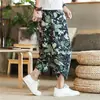 Calças de elefante tailandesas masculinas estilo chinês calças capri plus size calças de praia tailandesas de marca da moda calças de rabanete birmanês