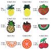 Fábrica en stock lentejuelas Fruta fresa cereza limón piña bordado tela pegatinas ropa bolsa decoración parche pegatinas