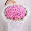 Vendas Diretas de Fábrica 99 Rosas Simuladas Buquê de Flores de Sabão Flor de Sabão 520 Dia dos Namorados Chinês Presente Atacado