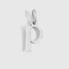 Colgantes de Acero Inoxidable con Letras Inglesas (26 Letras), Accesorios de Colgantes de Letras Inglesas Minúsculas de Nicho