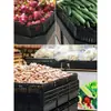Barandilla Protectora de Frutas Partición Estante Anti-Caída en Ángulo Recto para Exhibición de Frutas y Verduras de Supermercado Divisor de Productos Frescos Barrera de Plástico