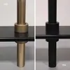 Tubo redondo de liga de alumínio haste de suporte de metal de cima para baixo acessórios de suporte para prateleira personalizados