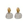 Brincos Orais de Concha Prata com Senso de Design de Nicho Moda Feminina Para o Dia a Dia Brincos Elegantes Brincos Diários Que Combinam com Tudo Brincos