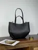 Bolsa de ombro de couro genuíno de grande capacidade para mulheres, nova bolsa tote casual 2026 com padrão de lichia texturizado, bolsa de antebraço fashion