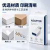 Caja de Empaque de Adaptador Personalización Caja de Color para Adaptador de Teléfono Móvil y Computadora Caja con Agujero para Colgar Caja con Diseño de Ventana Impresión