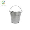 Fornecimento Transfronteiriço Balde Mini de Folha de Flandres para Batatas Fritas Pequeno Balde de Gelo de Metal Ferro Galvanizado Balde de Ferro Redondo 1 Litro Personalização