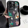Funda de teléfono móvil pequeña de dibujos animados nueva para iPhone15 Apple 14promax linda 13 nueva 12 días ojo escalera 11