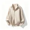 Novos cardigans de outono e inverno, suéteres de tricô, jaquetas unisex de cor sólida com zíper, populares e da moda, atacado de comércio exterior transfronteiriço