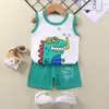 Traje de chaleco para niños verano algodón niños nuevo niñas shorts ropa traje de bebé coreano ropa para niños al por mayor