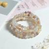 Pulsera de jade púrpura de Xinjiang natural para bienestar en vivo pulsera de jade de oro pulsera de jade de múltiples círculos joyería de jade