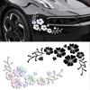 Pegatinas de flor de morera para coche Guirnalda de flores para cubrir arañazos en la carrocería y el parachoques del coche Pegatinas decorativas creativas impermeables reflectantes