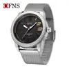 Reloj de Cuarzo Ofns Más Vendido en Temu con Esfera Digital Grande, Reloj Casual de Negocios para Hombre, Resistente al Agua con Escala Tridimensional, Disponible para Dropshipping
