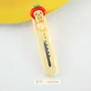 Cuchillo de Utilidad Oso Manzana Lindo de Dibujos Animados Abrecajas Portátil para Envíos Urgentes Cuchillo de Papel de Oficina Cuchillo Hecho a Mano para Estudiantes