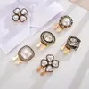 Gemelos de Flor de Cuatro Pétalos en Forma de Corazón Retro, Botones de Cuello, Accesorios para Joyería DIY, Botones Decorativos para Camisa de Aleación de Zinc, Pequeños Regalos