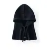 Gorro de punto de cachemira de color liso estilo coreano para otoño e invierno, unisex, casual, versátil, cálido y resistente al frío, gorro de lana