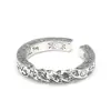 Anillo Hombres Diseño de Nicho Pareja Mujeres Moda Retro Personalidad Anillo Abierto Ajustable Estilo Fresco Anillo en el Extremo del Dedo Índice