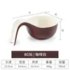 Melamina restaurante restaurante hotpot louça criativa para café branca prato de duas cores plástico retangular prato de corda comercial
