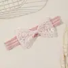 Nuevos Estilos Europeos y Americanos Diademas de Encaje para Bebés, Lindos Accesorios para el Cabello Calados para Niños, Diademas de Moño Hechas a Mano para Bebés