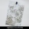 Paquete completo uña redonda joya de diamante al por mayor súper brillante strass de fondo plano color transparente AB diamante redondo pequeño decoración de uñas diy