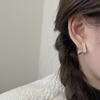 Pendientes Triangulares Geométricos de Plata de Ley S925 Ounihan para Mujer, Diseño Brillante de Alta Gama, Pendientes de Estilo Coreano Ins para Commuter