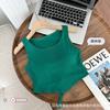 Camisola de algodón irregular sin espalda para mujer, con almohadilla para el pecho, ropa exterior, bonita parte superior con tirantes huecos en la espalda, ropa interior sexy envolvente para el pecho