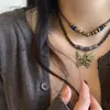 Collar de peluche de otoño e invierno para mujer, bonito y creativo suéter de dibujos animados, accesorios de alta gama, cadena larga para suéter.