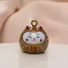 Llavero Gato de la Suerte Carrillón de Agua Lindo Colgante para Mochila Regalo Creativo Encanto para Bolsa de Dibujos Animados Decoración para Coche