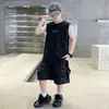 Conjunto de Chaleco sin Mangas y Shorts de Mezclilla para Niños en Verano Ropa Infantil Niños Niños Jóvenes Conjunto Casual de Dos Piezas