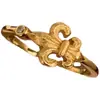 Nuevo Anillo de Flor de Lirio Estilo Antiguo para Mujer Diseño de Nicho INS Estilo Corte Retro Anillo de Dedo Índice Apilable de Gama Alta