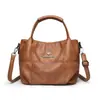 Nova Textura de Couro Macio de Alta Qualidade, Bolsa de Mão/Ombro Elegante e na Moda, Grande Capacidade, Bolsa Transversal Versátil para o Dia a Dia