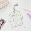 Portatarjetas de Cuero con Lunares de Ángel para Fans, Portatarjetas Pequeño de 3 Pulgadas, Colgante de Bolso Portatarjetas de PU con Alas de Polaroid