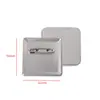 Insígnia de Folha de Flandres 51*51mm Materiais DIY para Fazer Insígnias com Alfinete de Segurança