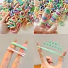 Elásticos Coloridos para Cabelo de Crianças para Meninas, Prendedores de Cabelo para Bebês que Não Danificam o Cabelo, Elásticos Pequenos para Rabo de Cavalo de Meninas, Acessórios de Cabelo