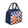 Bolsa de almuerzo gruesa con dibujos animados para estudiantes, portátil, cuadrada, bonita, para niños