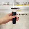 Pincel de Pó de Cabeça Plana em Azul Profundo, Recomendado para Iniciantes, com Cerdas de Fibra Ultra Macias, Portátil para Fixação de Maquiagem Facial, Pincel de Maquiagem Cangzhou